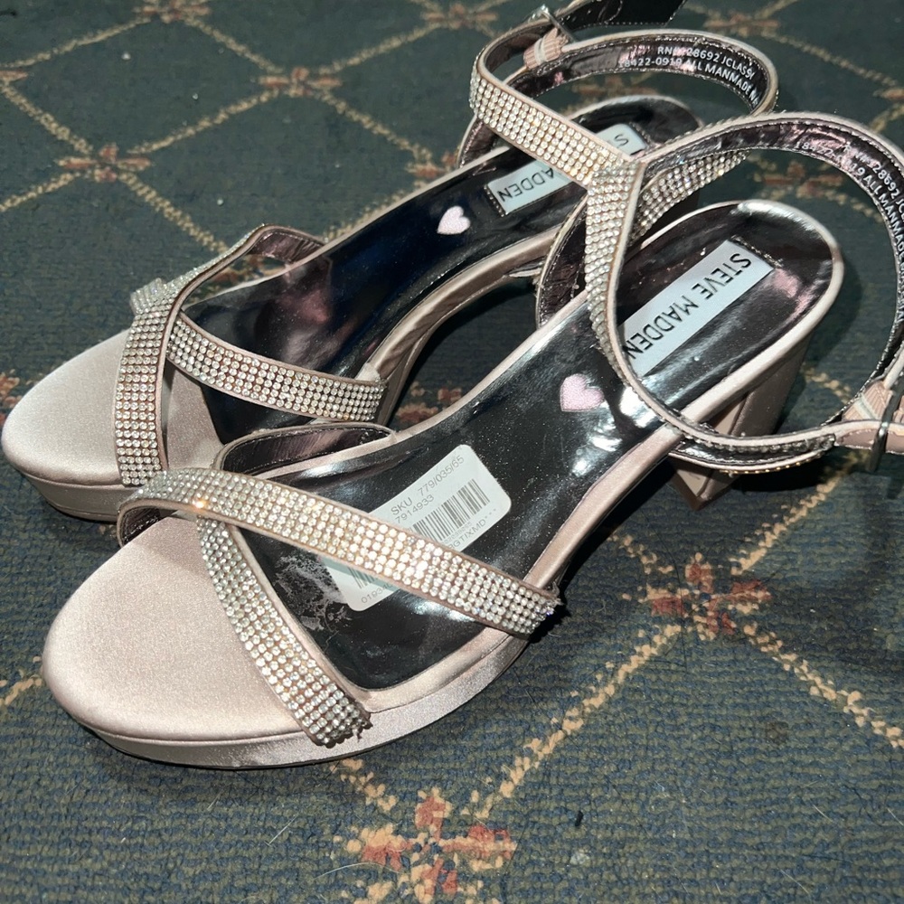 Steve Madden Women's Pale Pink Strappy Heels